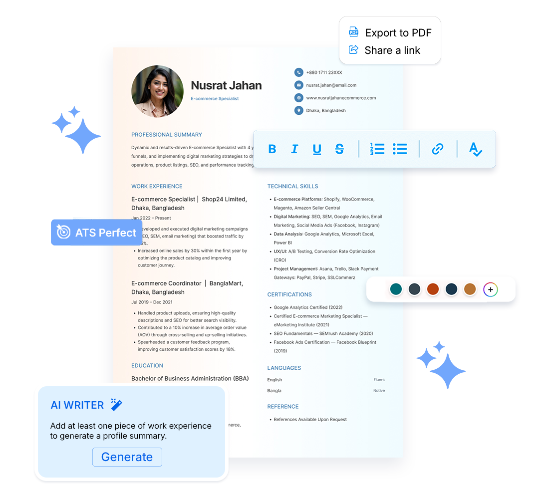 Create Your AI Powered Job Winning Resume/CV in Minutes