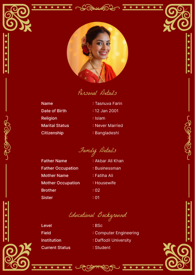 Marriage CV Templates 2